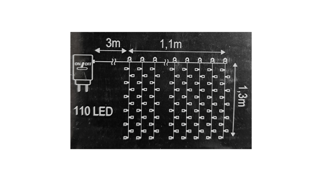 Christmas Lights - Indoor lights Warm White 110 Led