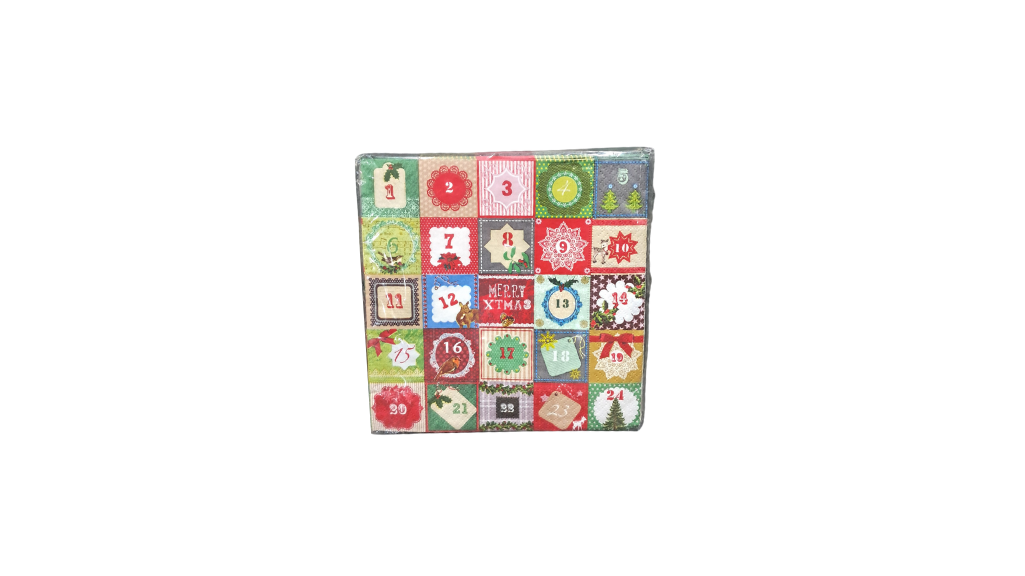 Christmas Napkins with Colorful Pattern