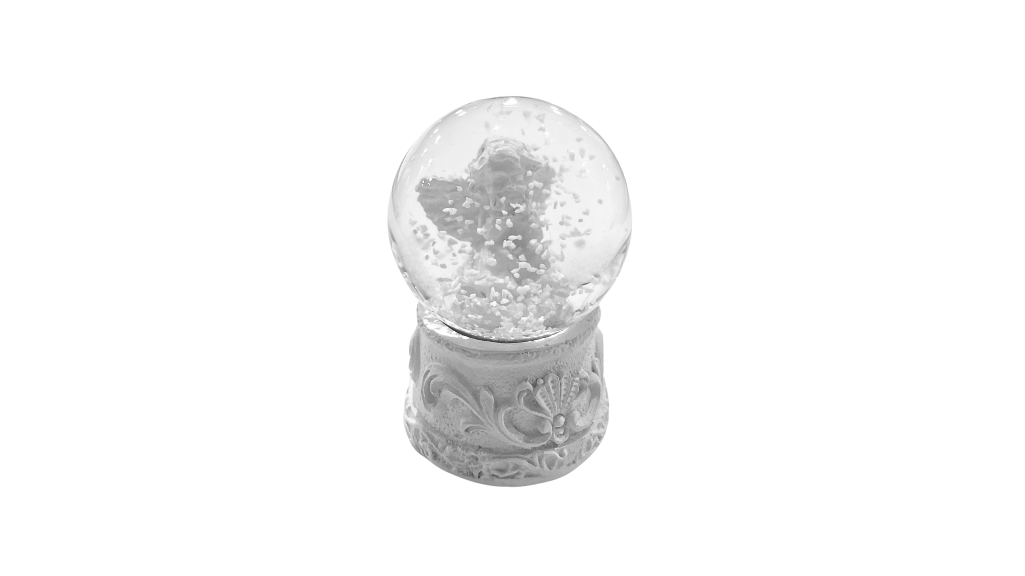Waterglobe Angel White