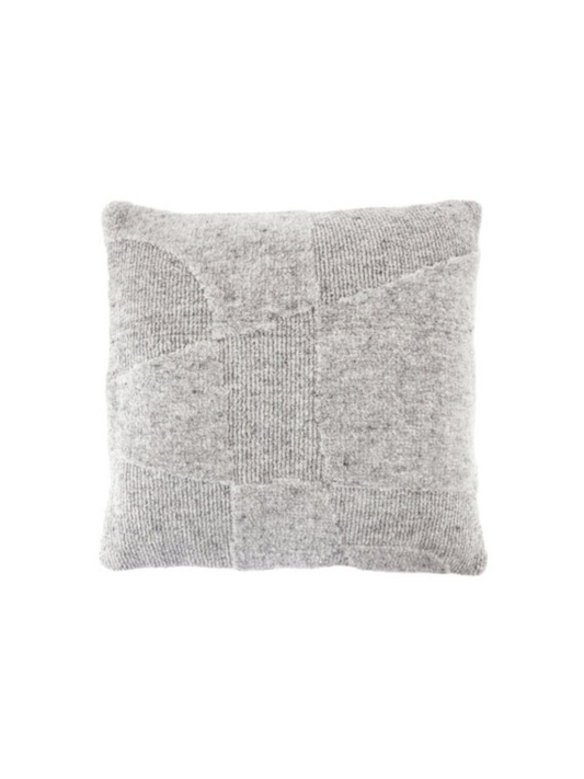 Yuka Light Grey Wool Cushion by By-Boo