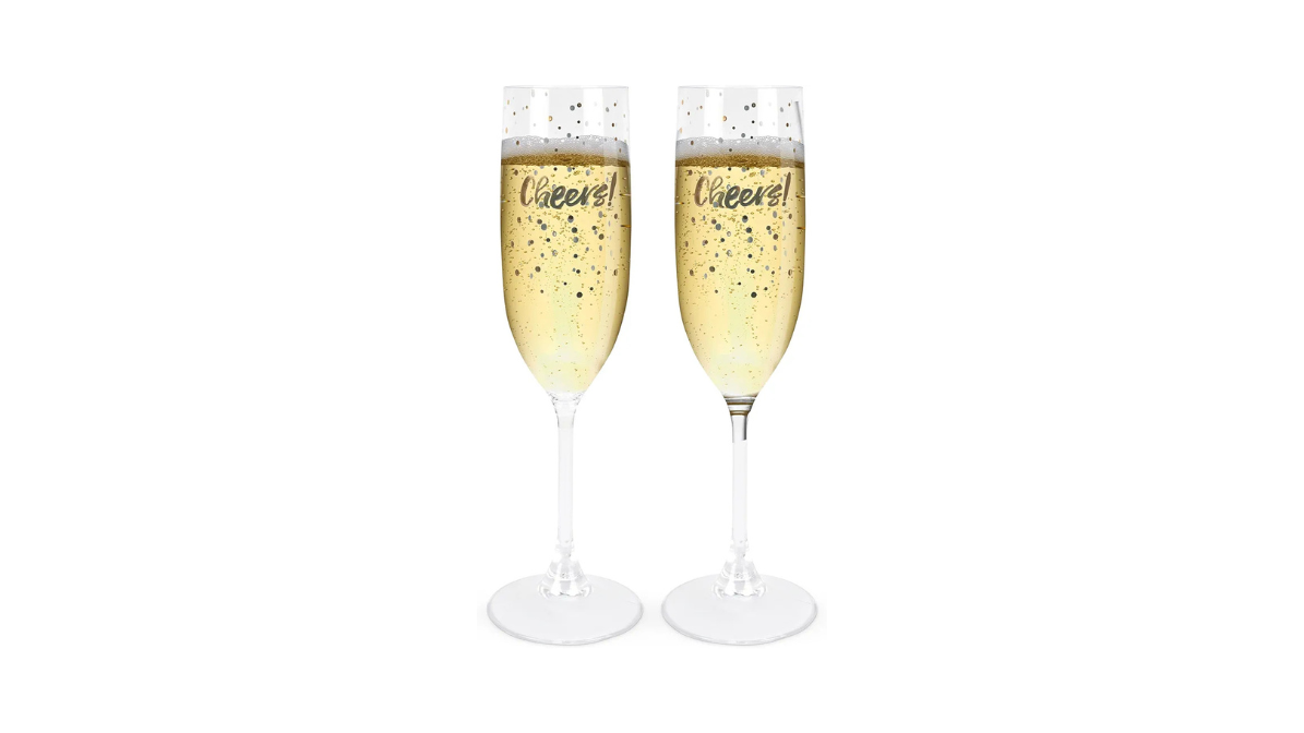 Set of 2 Melamine Champagne Glasses 160 ml