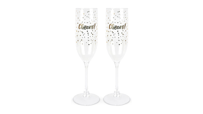 Set of 2 Melamine Champagne Glasses 160 ml