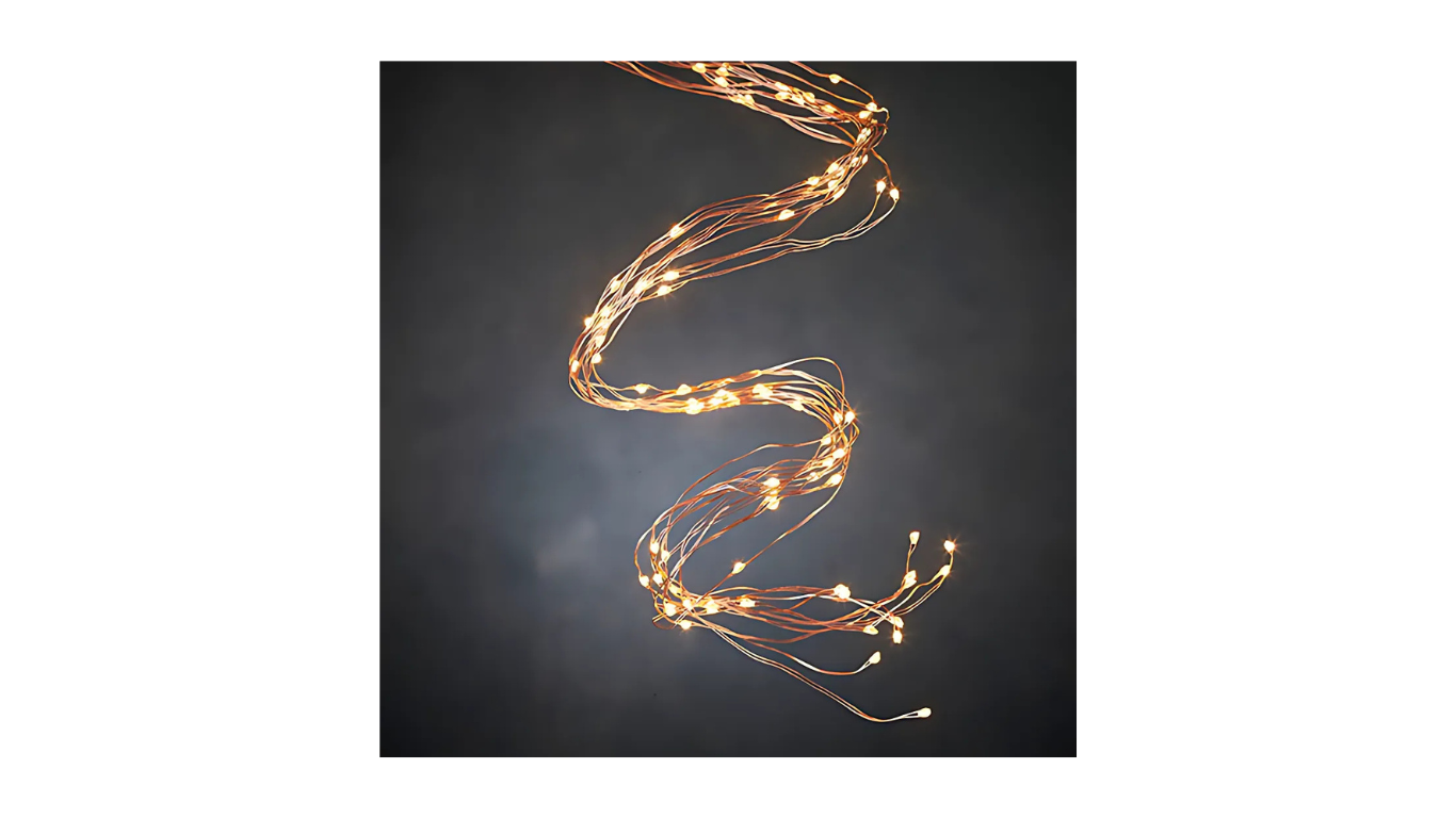 Christmas Lights - String bundle copper warm white 125 LED
