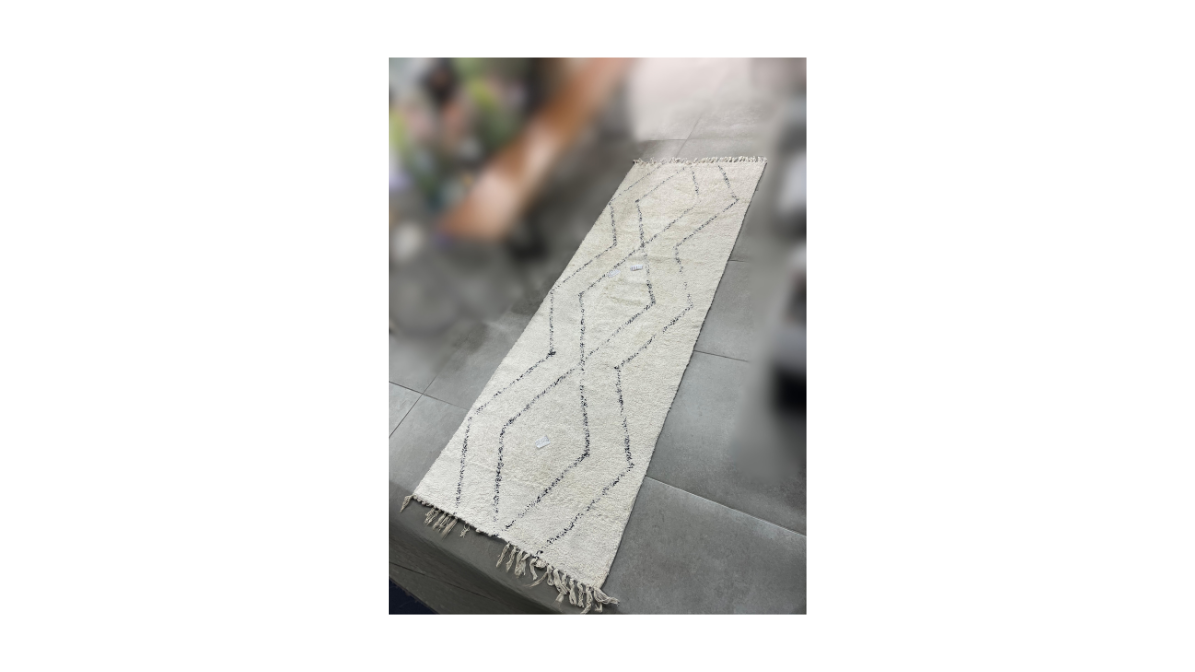 Small Cotton Carpet / Rug by By-Boo 90x250 cm