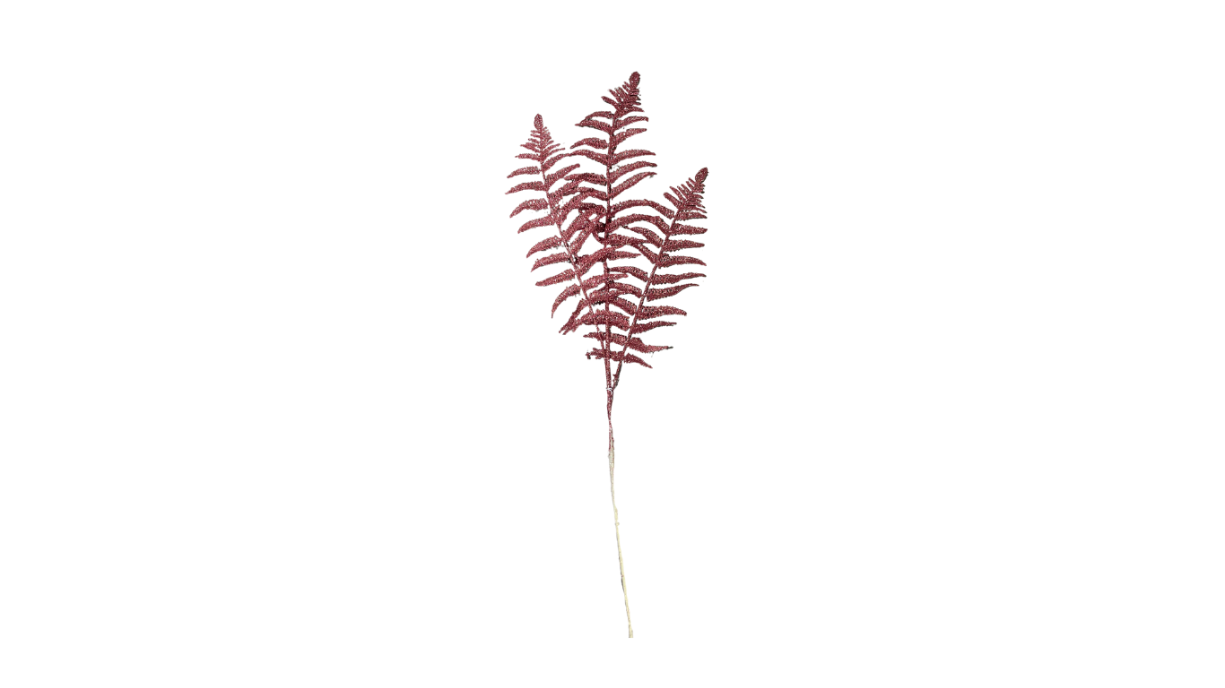 Fernleaf Dark Pink Decoration- 80cm