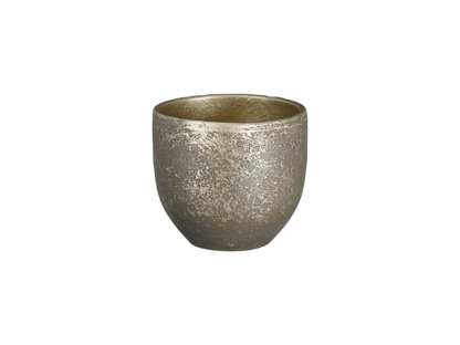 Small Carrie Pot Round Black Rustic by Mica