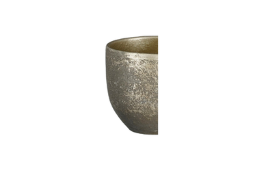 Small Carrie Pot Round Black Rustic by Mica
