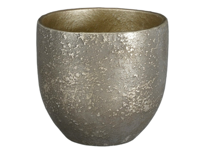 Large Carrie Pot Round Black Rustic by Mica