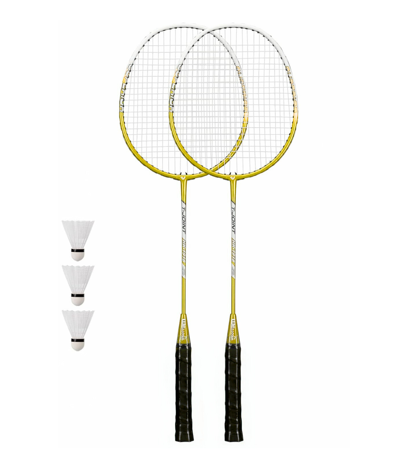 Set of 2 Badminton Rackets and 3 Shuttlecocks