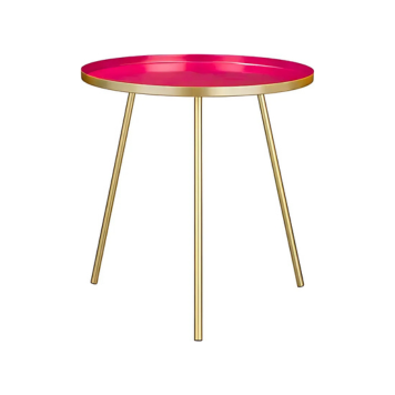 Pink Tatum Side Table by Mica Deco 50x45cm