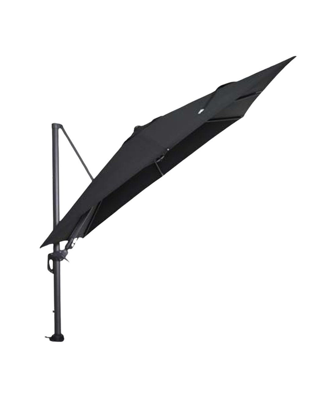 Parasol Roma Black with LED light 3x3m (Base Included)