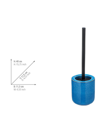 Varzi Ceramic Blue Toilet Brush by Wenko