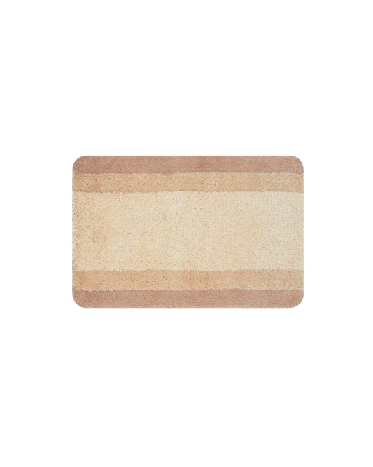 Bath Mat / Rug Beige by Spirella 55x65cm