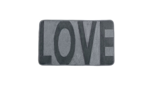 Bath mat Mod. Love Memory Foam, Mouse Gray 50 x 80 cm (by Wenko)