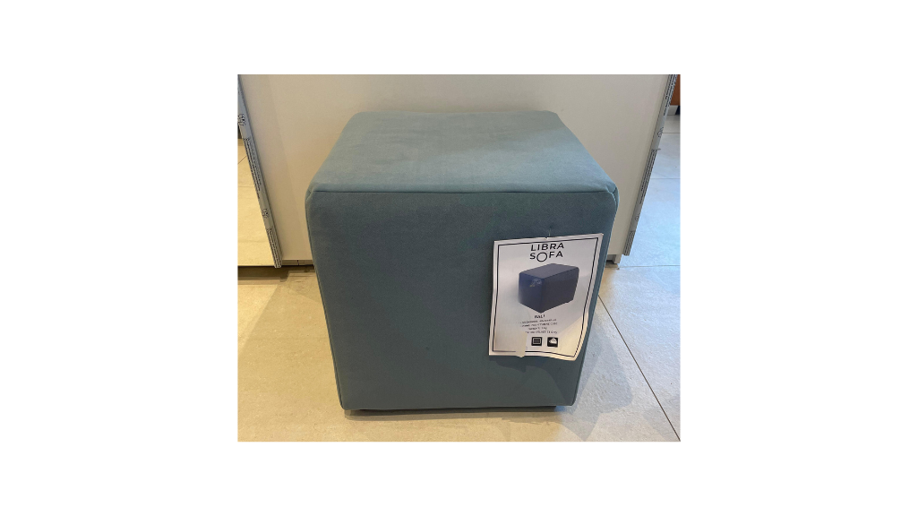 Poof Grey Mat Velvet