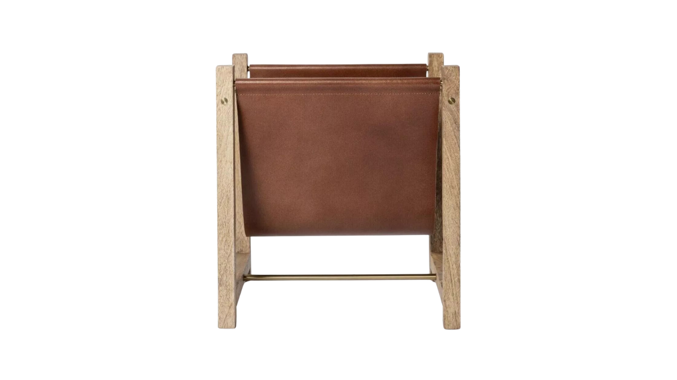 Leather Magazine Holder