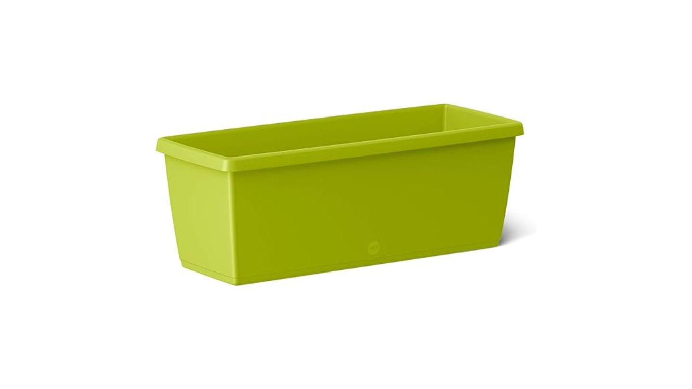 Emsa 518678 Flower-Pot - 75 x 20 x 18 cm, Watering System-Green