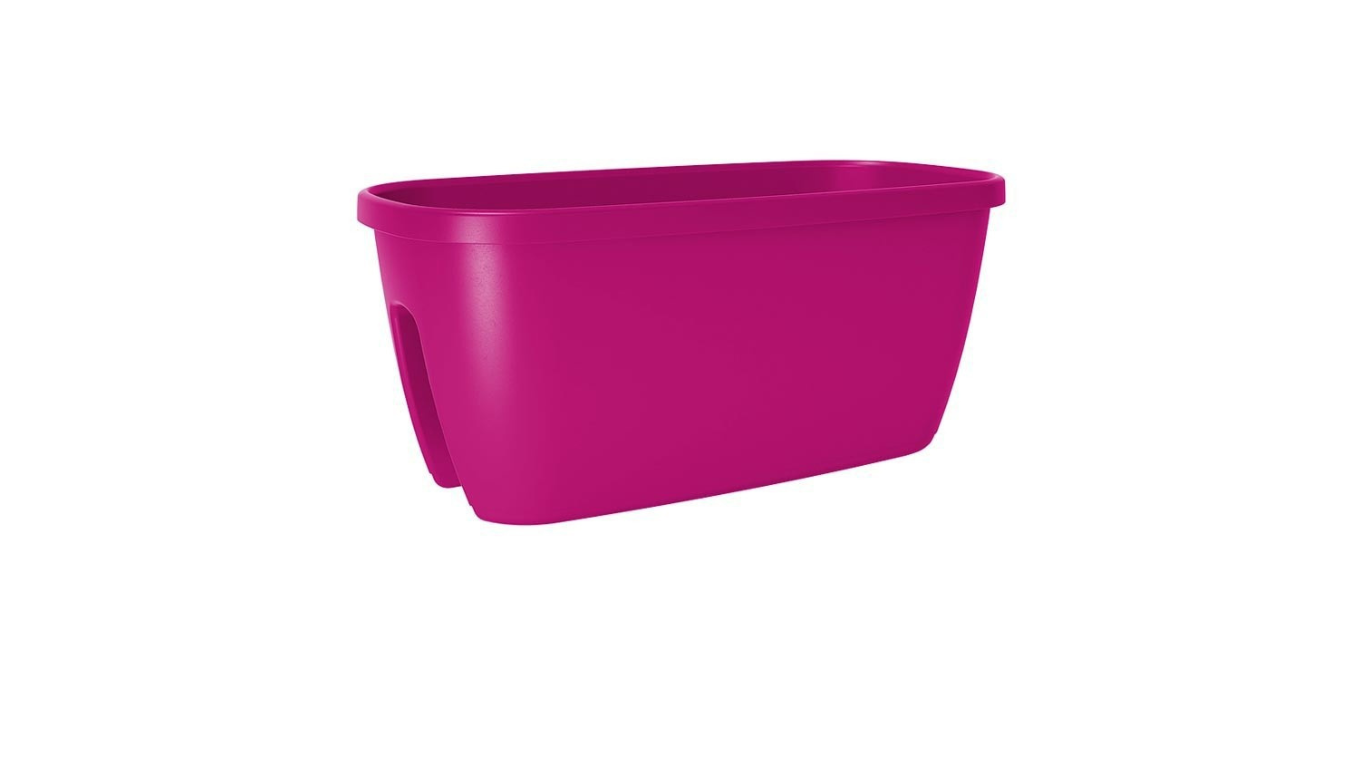 Emsa Poetic Railing Pot for Balcony - self-watering system - Pink -515391