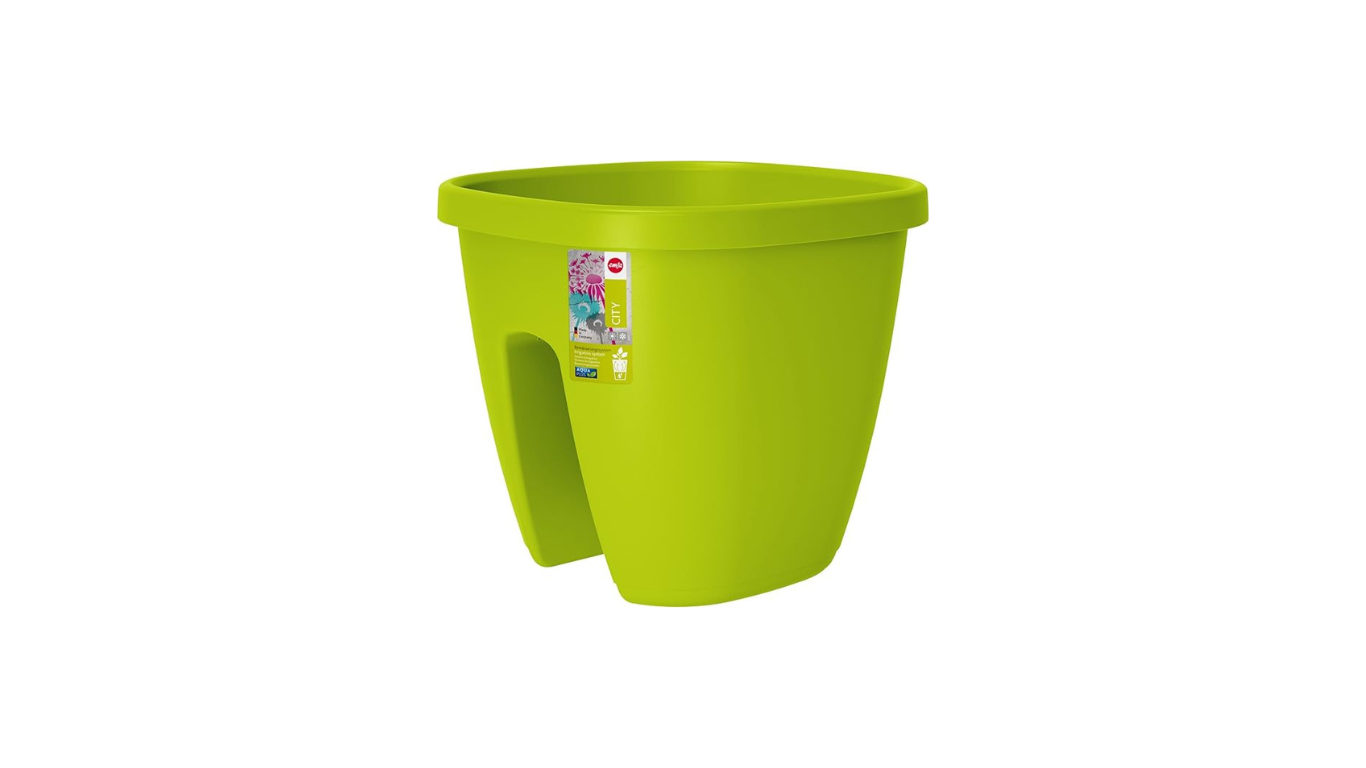 Emsa Railing Pot for the Balcony – self-watering system – Green-515017