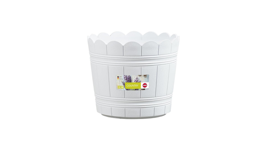 Emsa 515263 Country Flower Planter, White