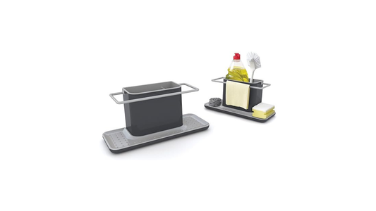 Joseph Joseph Caddy Kitchen Sink Area Organiser with Sponge Holder and Cloth Hanger