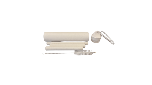 set straw + cleaning brush KLARAN natural 12.5×2.3