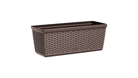 Emsa 515023- Casa Mesh Flower Pot-self-watering system – Mocha