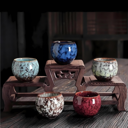 Chinese Traditional Ceramic Tea Cup Set 110ML