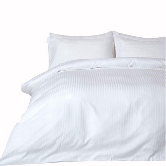 Silky touch Duvet Cover Set Double Size White