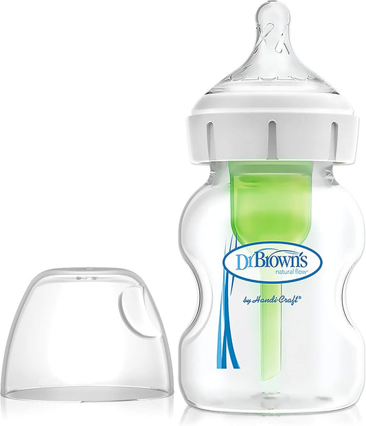 Options+ Anti-Colic Wide Neck Baby Bottles