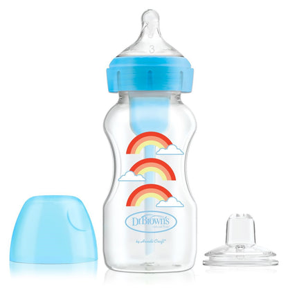 Options+ Wide-Neck Glass Baby Bottle - 8 oz