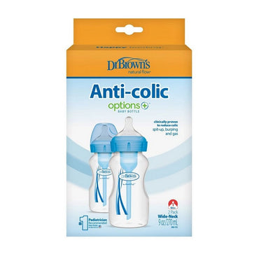 Options+ Anti-Colic Wide Neck Baby Bottles