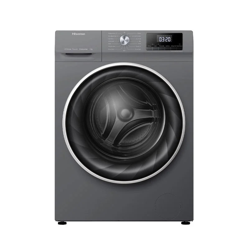 Hisense WDQA9014EVJMWT Front Load Washer/Dryer 9 KG Titanium