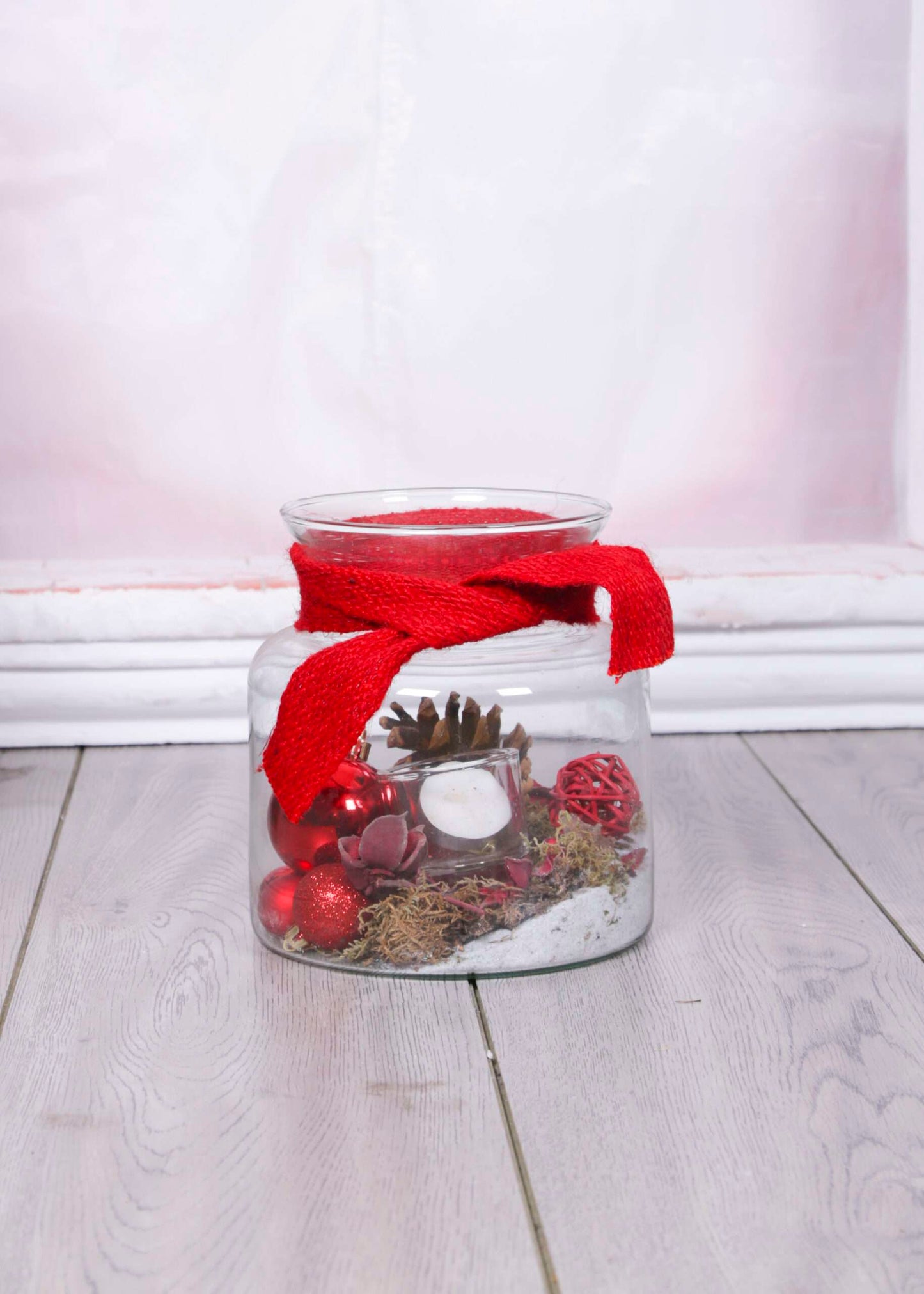 Decorated Christmas Vase