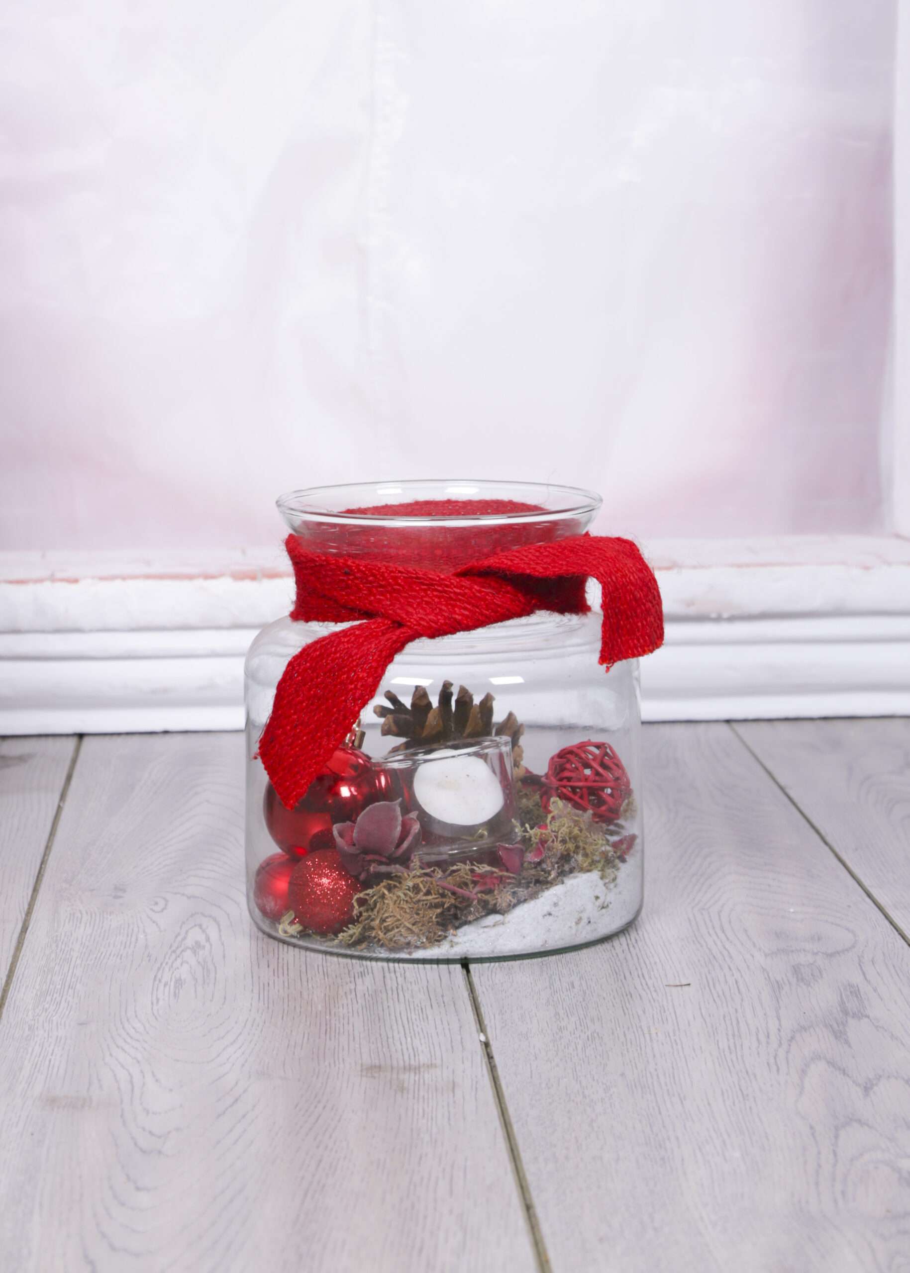 Decorated Christmas Vase