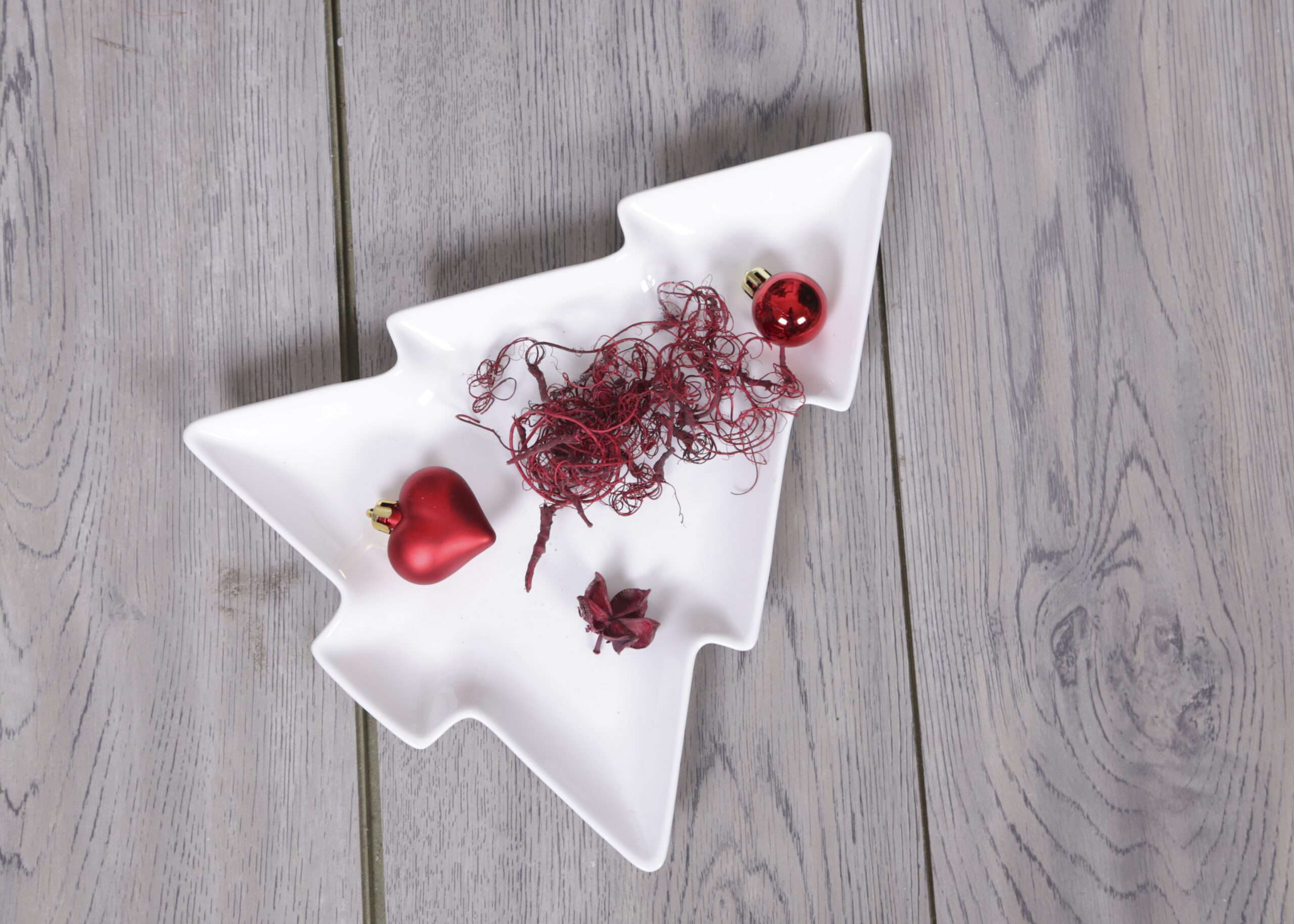 Tree Shaped Christmas Plate v