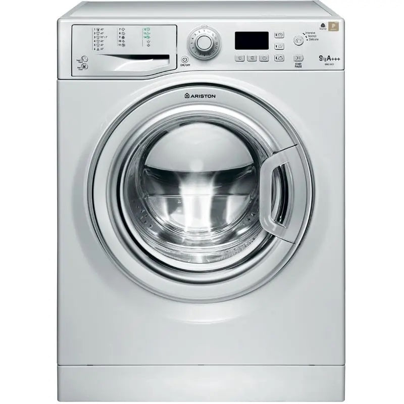 Ariston WMG 9437S Front Loading Washing Machine, 9 KG, Silver