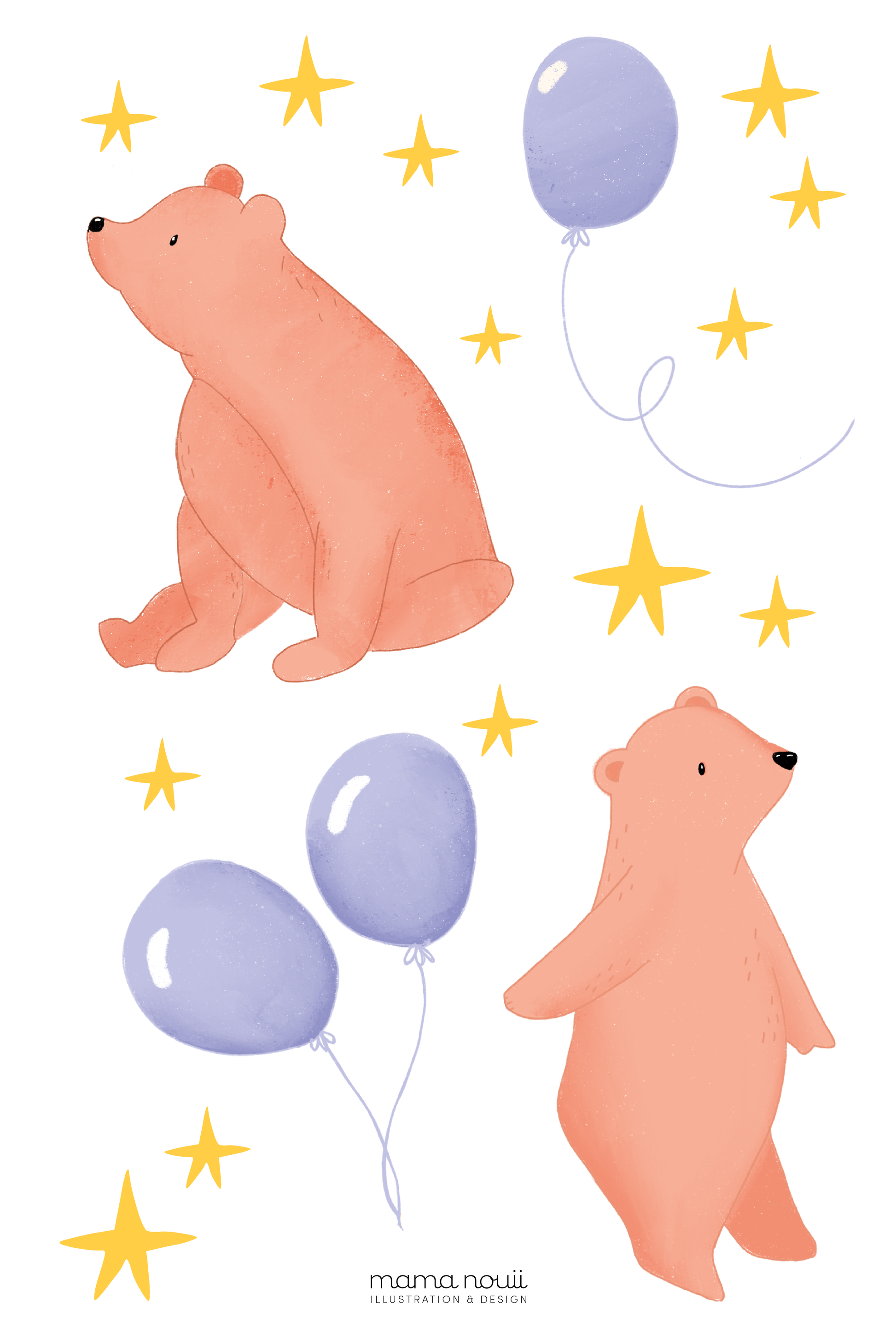 Charming Bears Blue