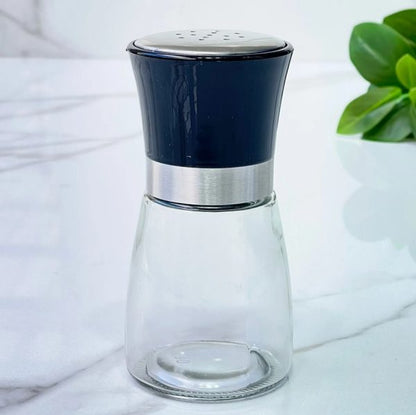 1-Piece Stainless Lid Salt & Pepper Glass Shaker 170ml