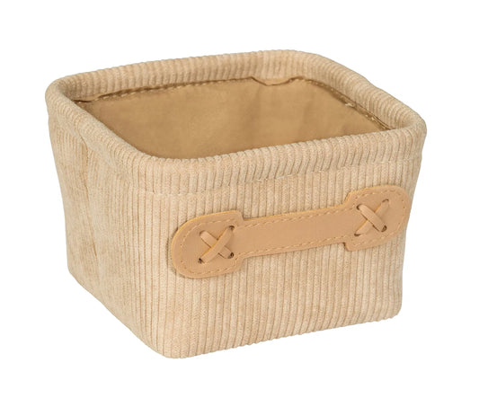 Bathroom basket Anela mini, square, beige (By Wenko)