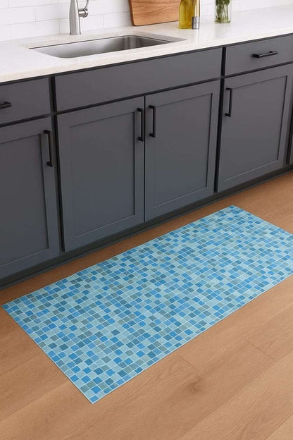 Soft Cuttable Mosaic Foam Mat 65×200 cm by Wenko
