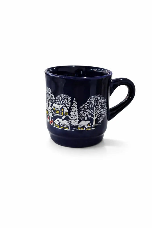 Holiday Elegance-Winter village  ceramic mug