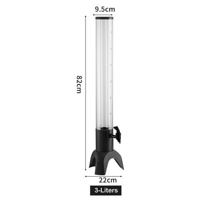 3-L Tower Beverage Dispenser With Ice Tube