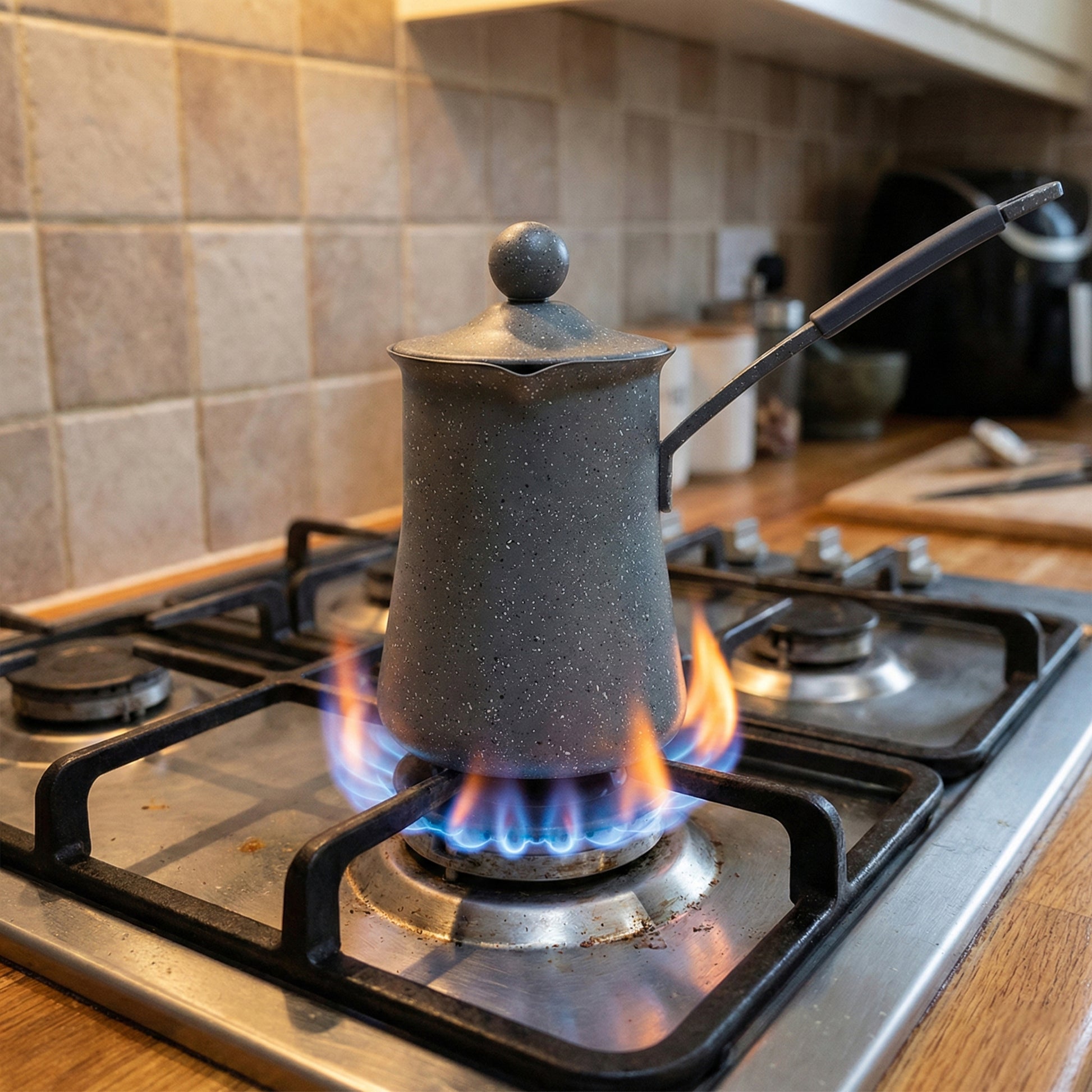 Phoenix 3-Pcs Granite-Coated Coffee Pots – Grey