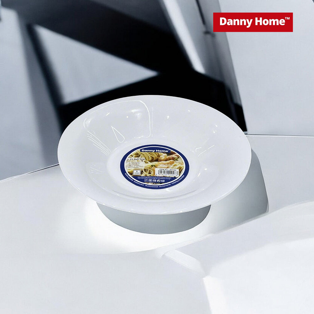 Danny Home 6-Piece 8.50-Inch White Soup Plate
