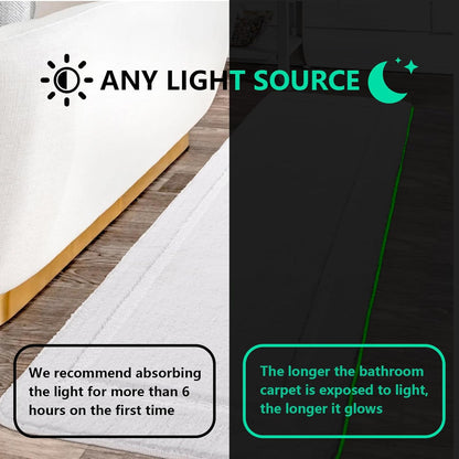 Danny Home Luxury Bath Mat Absorbent Non-Slip Washable Shaggy Bathroom Rug 50X80CM – White