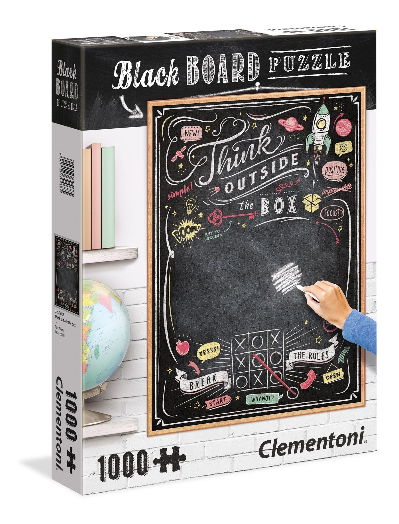 Clementoni Puzzle Black Board 1000 Pcs