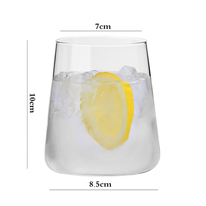 Danny Home 4-Pcs Short Tumbler Glasses 430-ml