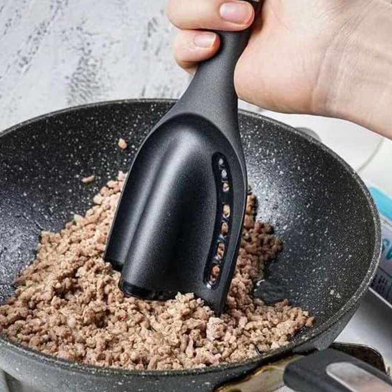 Nylon Meat Chop Turner Black/Grey BC4108 By Betty Crocker
