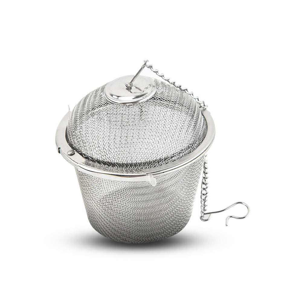 Stainless Steel Tea Strainer With Chain Handle